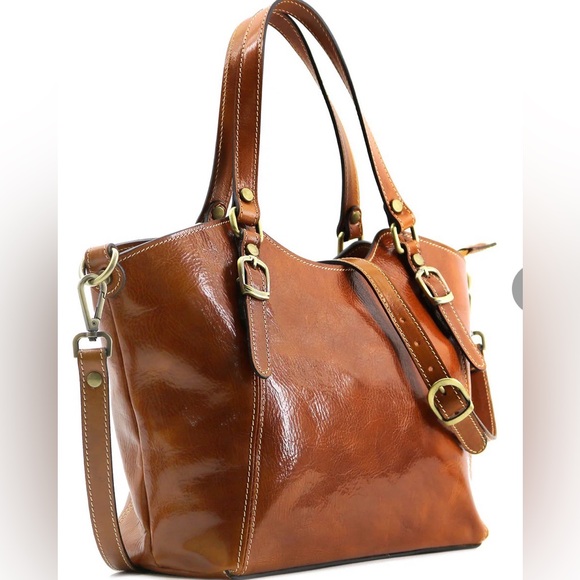 Floto Ischia Italian Leather Shoulder Bag NWT - Picture 4 of 12